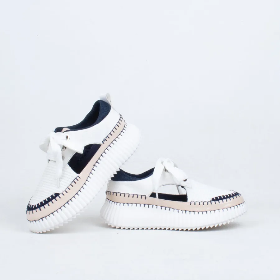 mila_stitch_sneaker_3.webp Lace Up^Minx Mila Stitch Sneaker BlondeInk