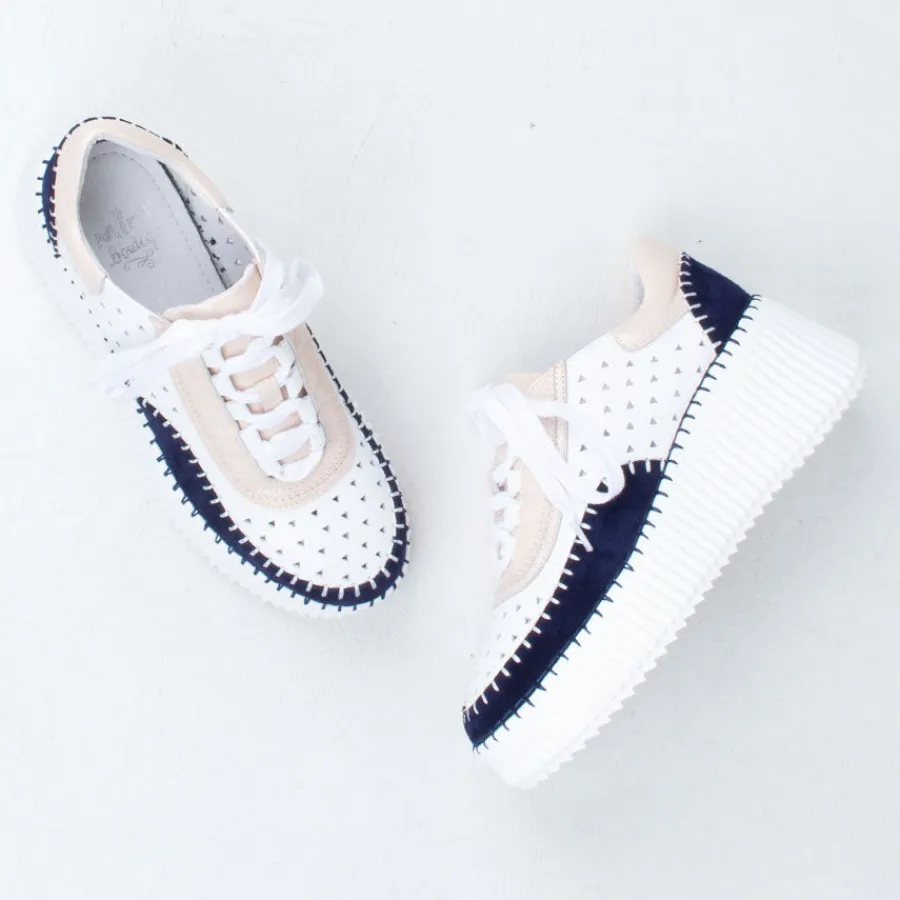 pulse_tri_perf_sneaker_2.webp Lace Up^Minx Pulse Tri Perf Sneaker BlondeInk