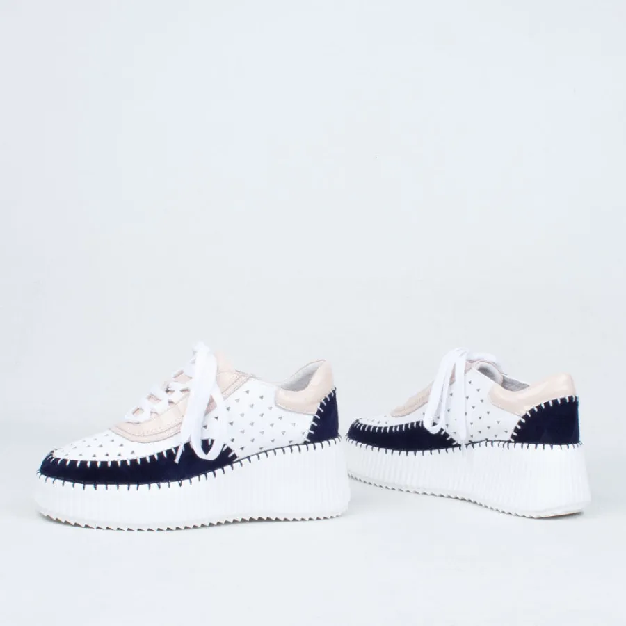 pulse_tri_perf_sneaker_3.webp Lace Up^Minx Pulse Tri Perf Sneaker BlondeInk