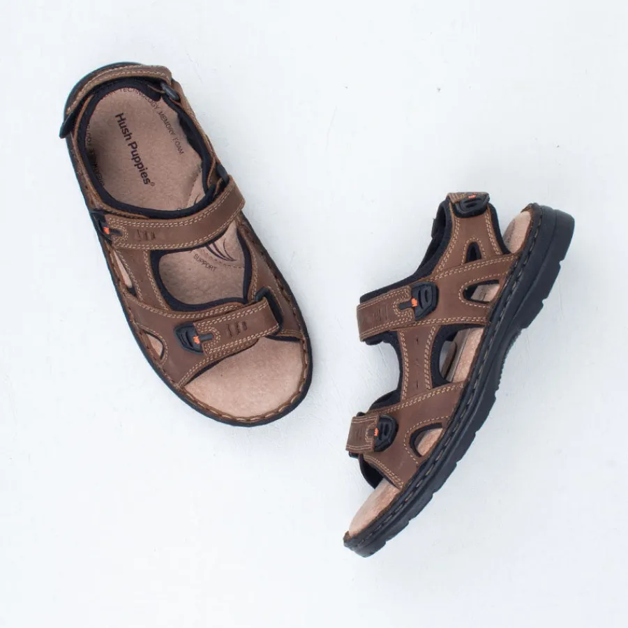 simmer_sandal_2.webp Slip On | Sandals & Slides^Hush Puppies Simmer Sandal Brown