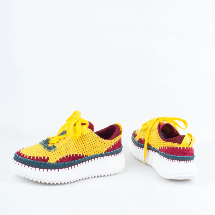 stitched_up_sneaker_3.webp Lace Up^Minx Stitched Up Sneaker MustardCombo