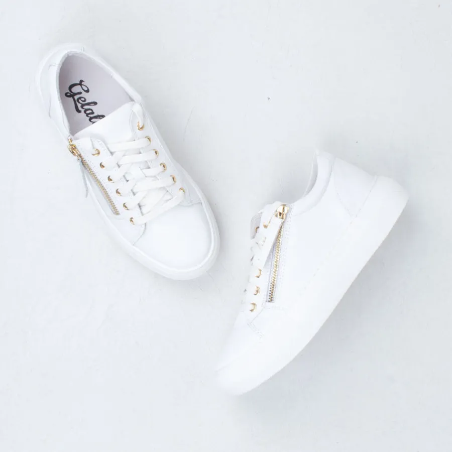 zackie_sneaker_2.webp Lace Up^Gelato Zackie Sneaker White
